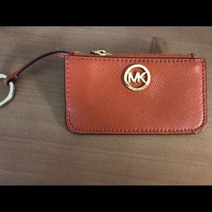 MK key ring with change purse